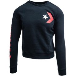 Bluza Converse cu imprimeu logo, Kobiety. Czarne bluzy damskie Converse, xs, bez wzorów, z bawełny, bez kaptura. Za 290.00 zł.
