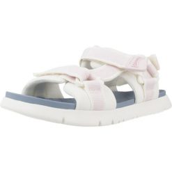 Sandały CAMPER OLAS HOUS Biały. Białe sandały damskie Camper, bez wzorów, z tkaniny, bez obcasa, bez zapięcia. Za 299.48 zł.