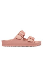 Birkenstock Klapki Arizona 1031340 Różowy. Czerwone klapki damskie Birkenstock, bez wzorów, z syntetyku, bez obcasa, bez zapięcia. Za 229.99 zł.