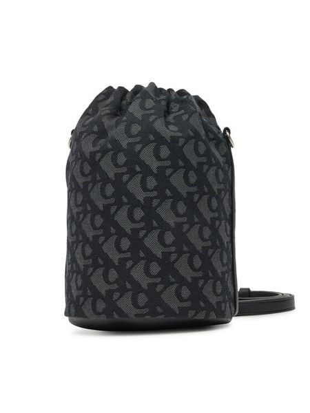 Calvin Klein Torebka LV04F3208G Czarny. Czarne torebki klasyczne damskie Calvin Klein, z materiału, bez dodatków. Za 283.99 zł.