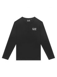 EA7 Emporio Armani Bluzka 7B000021 AF10378 UC001 Czarny Regular Fit. Czarne t-shirty i koszulki chłopięce EA7 Emporio Armani, bez wzorów, z bawełny, bez kołnierzyka, bez ramiączek. Za 204.99 zł.