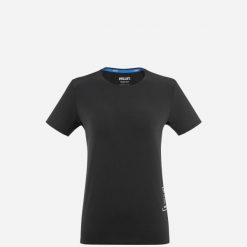 Koszulka do biegania damska Millet Intense Pro Light Ts Ss W active fit. Czarne koszulki damskie Millet, xs, bez wzorów, bez kołnierzyka, bez ramiączek. Za 320.00 zł.