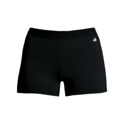 Szorty Pro Compression Fitness Adults Ladies. Czarne spodenki sportowe damskie BADGER SPORT, xs, bez wzorów, z elastanu, na fitness i siłownię. Za 150.98 zł.