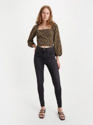 Levi's Dżinsy "Mile" - Super Skinny fit - w kolorze antracytowym rozmiar: W23/L28. Czarne jeansy damskie Levi's, z podwyższonym stanem. Za 166.88 zł.
