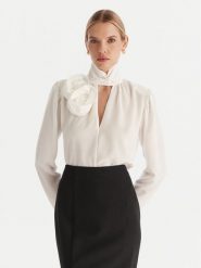 ACCESS FASHION Bluzka 54-2063-171 Biały Regular Fit. Białe bluzki damskie ACCESS FASHION, bez wzorów, z syntetyku, bez kołnierzyka, bez ramiączek. Za 279.99 zł.