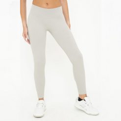 Legginsy treningowe BURNER damskie. Szare legginsy damskie LEGEA, z elastanu, bez zapięcia, na fitness i siłownię. W wyprzedaży za 100.00 zł.