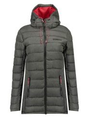 Geographical Norway Płaszcz pikowany "Astana" w kolorze antracytowym rozmiar: XXL. Czarne płaszcze damskie Geographical Norway, xxl, bez wzorów, bez kaptura. Za 206.42 zł.