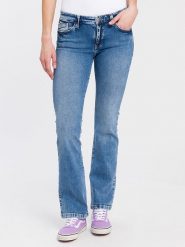 Cross Jeans Dżinsy - Regular fit - w kolorze niebieskim rozmiar: W32/L30. Niebieskie jeansy damskie Cross Jeans, z podwyższonym stanem. Za 127.35 zł.