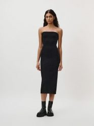 LeGer Sukienka "Lusan" w kolorze czarnym rozmiar: 38. Czarne sukienki damskie LeGer, bez wzorów, bez ramiączek. Za 121.99 zł.