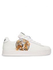 Versace Jeans Couture Sneakersy 80VA3SK3 ZPB73 3 Biały. Białe obuwie sportowe damskie Versace Jeans Couture, z jeansu, bez zapięcia. Za 1,029.00 zł.