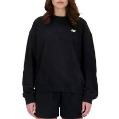 Bluza sportowa damska New Balance WT41508BK. Czarne bluzy damskie New Balance, m, bez wzorów, bez kaptura. Za 326.00 zł.