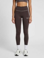 Damskie legginsy Hummel Pulse Retro. Brązowe legginsy damskie Hummel, l, bez wzorów, z materiału. Za 191.26 zł.