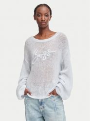 BOSS Sweter C_Farazena 50570093 Niebieski jasny Regular Fit. Niebieskie swetry klasyczne damskie Boss, xl, z wełny, bez kołnierzyka. Za 799.99 zł.