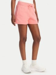 Under Armour Szorty sportowe Rival Fleece Short 1382723 Różowy Loose Fit. Czerwone spodenki sportowe damskie Under Armour, s, bez wzorów, z bawełny. Za 169.99 zł.