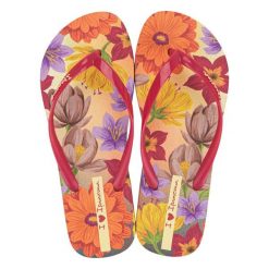 Japonki basenowe damskie Ipanema Verao. Czerwone klapki damskie Ipanema, bez wzorów, z materiału, bez obcasa, bez zapięcia. Za 75.04 zł.
