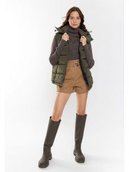 Northwood Kamizelka pikowana "Josh" w kolorze khaki rozmiar: M. Brązowe kamizelki damskie Northwood, m, bez wzorów, bez kaptura. Za 121.99 zł.