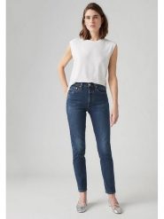 Levi's Dżinsy - Skinny fit - w kolorze granatowym rozmiar: W29/L32. Niebieskie jeansy damskie Levi's, z podwyższonym stanem. Za 184.02 zł.