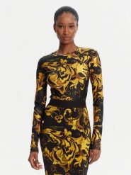 Versace Jeans Couture Body 79HAM221 JS501 Czarny Slim Fit. Czarne body i gorsety Versace Jeans Couture, bez wzorów, z jeansu. Za 699.99 zł.