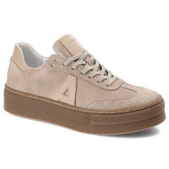 Beżowe Sneakersy Armodo Modne Obuwie Damskie. Brązowe obuwie sportowe damskie Armodo, na wiosnę, bez zapięcia. Za 289.00 zł.