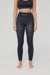Legginsy Infinite High Waisted - Czarny Leopard. Czarne legginsy damskie OOSC, s, bez wzorów, z materiału. Za 245.99 zł.
