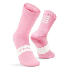 Skarpetki rowerowe Kolarstwo Siroko S1 Pink Agnello. Czerwone skarpetki damskie SIROKO, bez wzorów, z nylonu. W wyprzedaży za 57.95 zł.