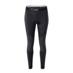 Legginsy Damskie Alisos. Czarne legginsy damskie ELBRUS, xl, bez wzorów, z elastanu. Za 168.83 zł.