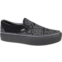 Buty sportowe do chodzenia damskie, Vans 66 Classic Slip-On Platform. Czarne obuwie sportowe casual damskie Vans, trekkingowe, Vans Classic. Za 199.99 zł.