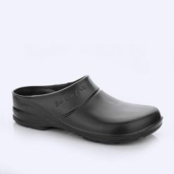 Klapki Biocomfort zielone. Zielone klapki damskie Lemigo, bez wzorów, z materiału, bez obcasa, bez zapięcia. Za 49.00 zł.