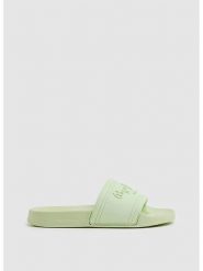 Pepe Jeans FOOTWEAR Klapki w kolorze zielonym rozmiar: 38. Zielone klapki damskie Pepe Jeans FOOTWEAR, bez wzorów, z jeansu, z otwartym noskiem, bez obcasa, bez zapięcia. Za 109.78 zł.