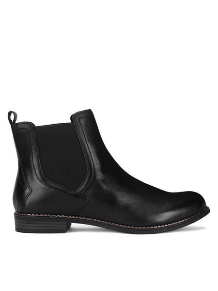 Lasocki Sztyblety ARC-LINDA-14R Czarny. Czarne botki damskie Lasocki, ze skóry, bez obcasa, na płaskiej podeszwie, bez zapięcia. Za 219.99 zł.