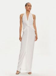 NORMA KAMALI Sukienka wieczorowa ST1243HPD51944 Biały Slim Fit. Białe sukienki damskie Norma Kamali, bez wzorów, z syntetyku, wizytowe, bez ramiączek. Za 739.99 zł.