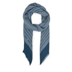 Chusta BOSS. Niebieskie chusty damskie Boss, bez wzorów. Za 299.99 zł.