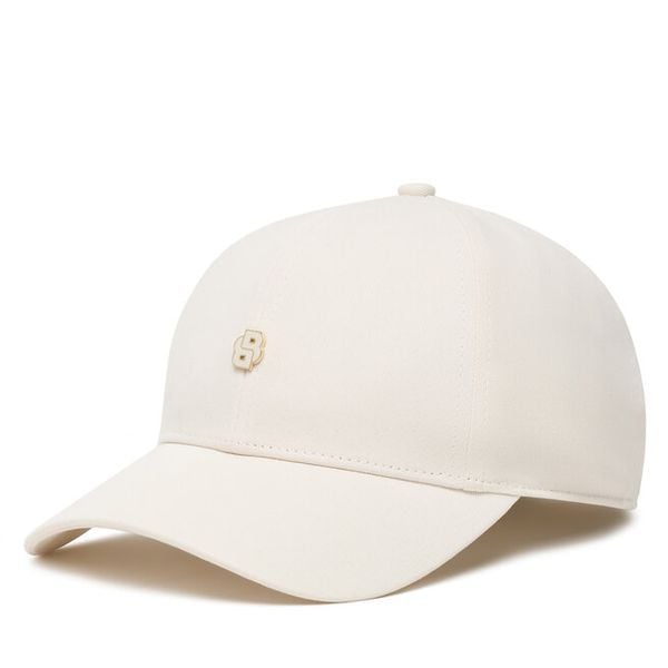Czapka z daszkiem BOSS. Białe czapki z daszkiem damskie Boss, bez wzorów. Za 179.99 zł.