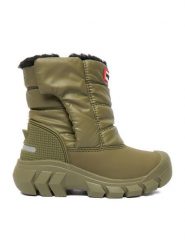 Hunter Śniegowce CEO-CP86-26157(III)CH Khaki. Brązowe buty zimowe chłopięce Hunter, z materiału, bez zapięcia. Za 269.99 zł.