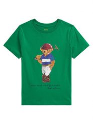 Polo Ralph Lauren T-Shirt 322A96607001 Zielony Regular Fit. Zielone t-shirty i koszulki chłopięce Polo Ralph Lauren, bez wzorów, z bawełny, bez kołnierzyka, bez ramiączek. Za 249.99 zł.