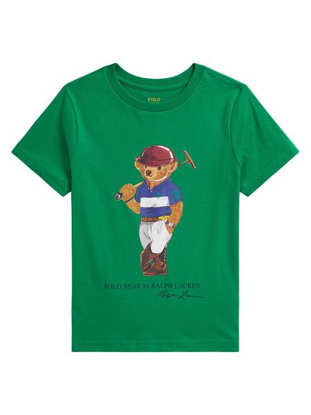 Polo Ralph Lauren T-Shirt 322A96607001 Zielony Regular Fit. Zielone t-shirty i koszulki chłopięce Polo Ralph Lauren, bez wzorów, z bawełny, bez kołnierzyka, bez ramiączek. Za 249.99 zł.