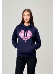 Bench Bluza "Lally" w kolorze granatowym rozmiar: 42. Niebieskie bluzy damskie Bench, bez wzorów, z kapturem. Za 146.45 zł.