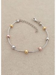 Nakkash Posrebrzana bransoletka z elementami ozdobnymi rozmiar: onesize. Szare bransoletki damskie Nakkash, posrebrzane. Za 30.99 zł.