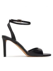 Aldo Sandały Sake 13707889 Czarny. Czarne sandały damskie ALDO, bez wzorów, ze skóry, bez obcasa, na szpilce, bez zapięcia. Za 339.99 zł.