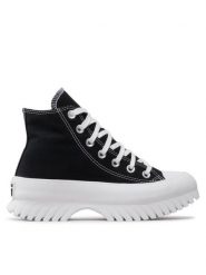 Converse Trampki Chuck Taylor All Star Lugged 2.0 Hi A00870C Czarny. Czarne trampki damskie Converse, bez wzorów, z materiału, bez zapięcia. Za 449.99 zł.