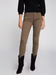 Morgan Jeansy 211-PETRA Zielony Skinny Fit. Zielone jeansy damskie Morgan, bez wzorów, z bawełny. Za 119.99 zł.