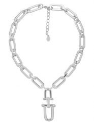 U.S. Polo Assn. Naszyjnik z elementami ozdobnymi - dł. 46 cm rozmiar: onesize. Szare naszyjniki damskie U.S. Polo Assn., z kryształem, metalowe. Za 165.99 zł.