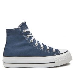 Trampki Converse. Niebieskie trampki damskie Converse, bez wzorów, bez zapięcia. Za 339.99 zł.