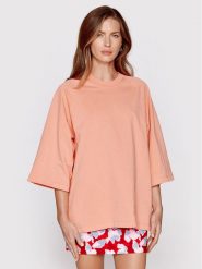 Samsøe Samsøe Bluzka Brianna F22200009 Różowy Loose Fit. Czerwone bluzki damskie Samsøe & Samsøe, xl, bez wzorów, z bawełny, bez kołnierzyka, bez ramiączek. Za 399.99 zł.