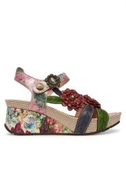 Laura Vita Sandały Barry 41 Kolorowy. Sandały damskie LAURA VITA, bez wzorów, ze skóry, bez obcasa, na koturnie, bez zapięcia. Za 439.99 zł.