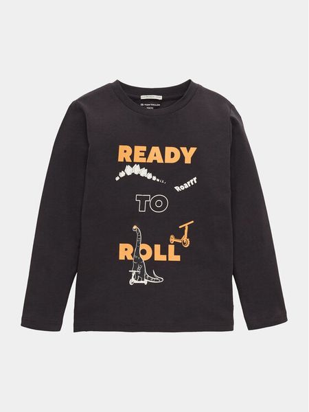 Tom Tailor Bluzka 1037999 Szary Regular Fit. Szare t-shirty i koszulki chłopięce Tom Tailor, bez wzorów, z bawełny, bez kołnierzyka, bez ramiączek. Za 59.99 zł.