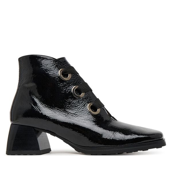 Trzewiki Hispanitas. Czarne botki damskie Hispanitas, bez obcasa, na słupku, bez zapięcia. Za 699.99 zł.