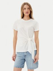 Tommy Hilfiger T-Shirt WW0WW44559 Écru Regular Fit. T-shirty damskie Tommy Hilfiger, xxs, bez wzorów, z bawełny, bez kołnierzyka. Za 159.99 zł.