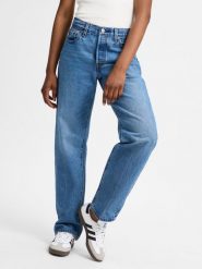 Levi's Dżinsy - Szeroka nogawka w prążki Kobiety Bawełna niebieski, 29-32. Niebieskie jeansy damskie Levi's. Za 649.95 zł.