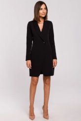 Elegancka sukienka marynarka na jeden guzik czarna. Czarne marynarki i żakiety damskie Stylove, l, bez wzorów, z elastanu, biznesowe. Za 275.00 zł.